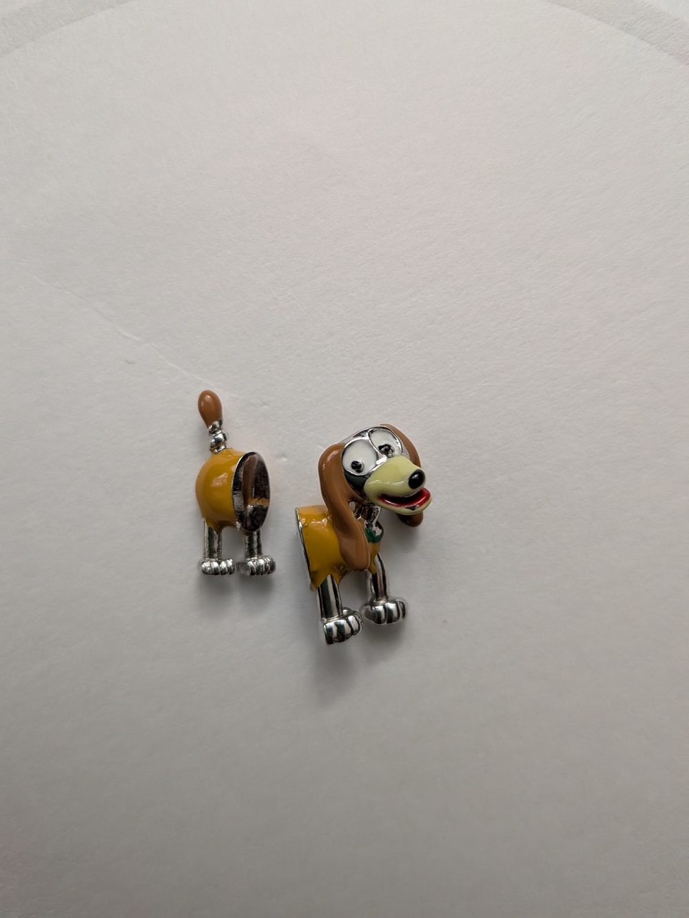 Disney Toy Story Slinky Dog Earrings Set in Brown & Yellow Like New